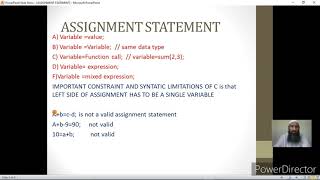 Assignment statement in c and c++ part 3