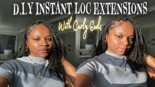 Instant Locs Extensions With Kinky Curly Ends ||  *VERY DETAILED*