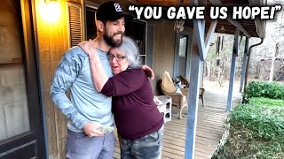 SURPRISING this FAMILY in Need and TRANSFORMING Their Yard For FREE!