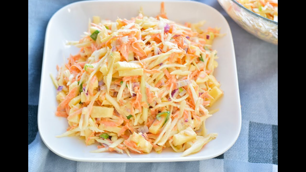 Cabbage and Apple Salad Recipe [Episode 55]- Ke's Cook Island