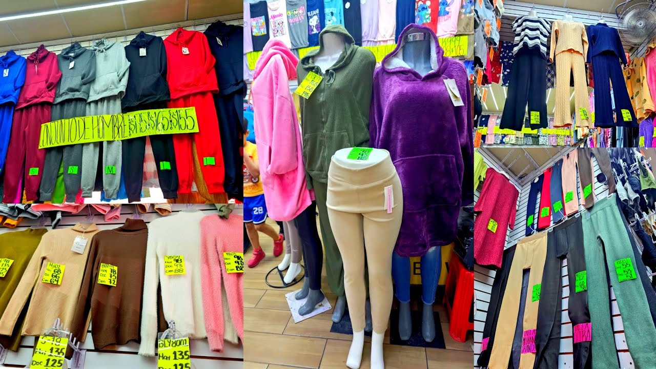 Tienda de Ropa INVERNAL BARATA 🤑 Te venden por PIEZAS | Pijamas,Pants, Sudaderas, Medias Afelpada..