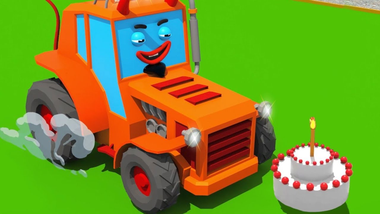TRACTOR Cartoon Video ll The Kids YouTube