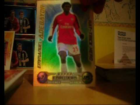 This is my 2nd video of the day and 2nd Match Attax Extra video of the day!! Please if you know the odds on these Champions League 2008/09 Cards please tell me them because I have only started collecting today!! Tags: 11 Packs Of Champions League Cards 2008/09 08 09 08/09 THE BRAND-NEW Match Attax Extra Emanuelle Adebayor Hat-Trick Hero Gabby Gabriel Agbonlahor Nicolas Anelka Robinho Cristiano Ronaldo Fans' Favourite Shiney Foils Rainbow Foils New Hundred Club Edwin Van Der Sar WHSmiths Regulars Normals Club Captains New Signings Hundred Clubs Rainbow Foils MiLoAttAx UKCardCollector TradingCardSwapShop :0)