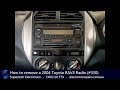 كيفية إزالة راديو تويوتا RAV4 موديل 2004 رقم 330 
