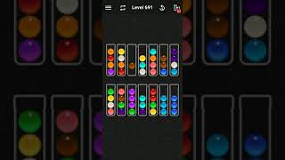 Ball Sort Color Water Puzzle Solution Level 691