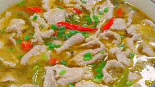 万万没想到，猪肉这样做竟然这么好吃，肉片鲜香滑嫩