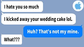 【Apple】My MIL kicked away my wedding cake at my wedding...