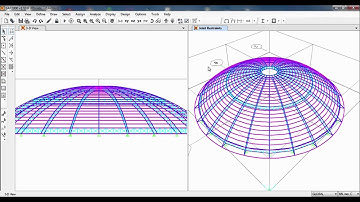 SAP2000-Spherical Dome