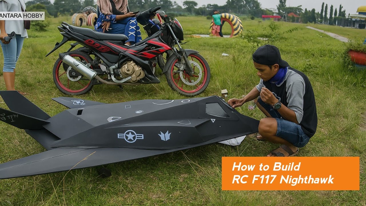 BUILD RC JET F-117 NIGHTHAWK from Styrofoam - YouTube