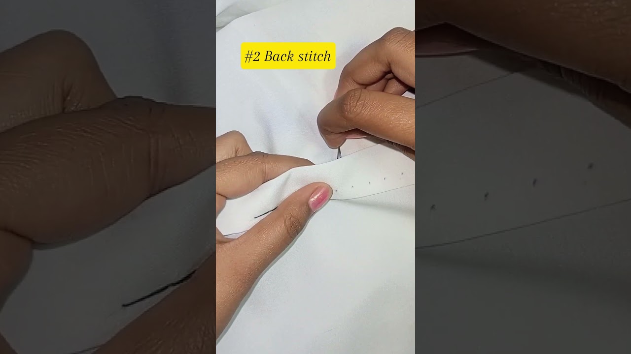 Back stitch for beginners😊 