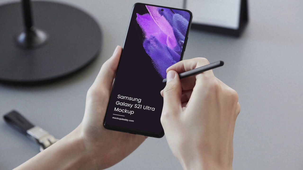 Free Samsung  S21 PSD Mockup