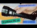 WURKKOS DL40 5000 LUMENS SCUBA DIVING FLASH LIGHT