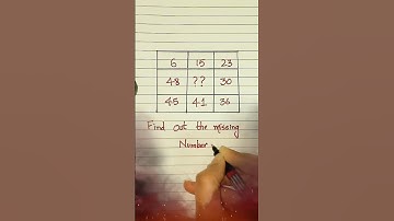 Find the missing number | only for genius | math puzzle #mathpuzzle #missing #youtubeshorts #shorts