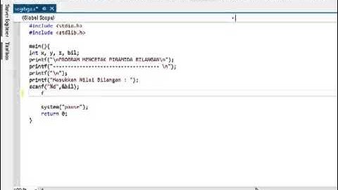 Program Segitiga Piramida