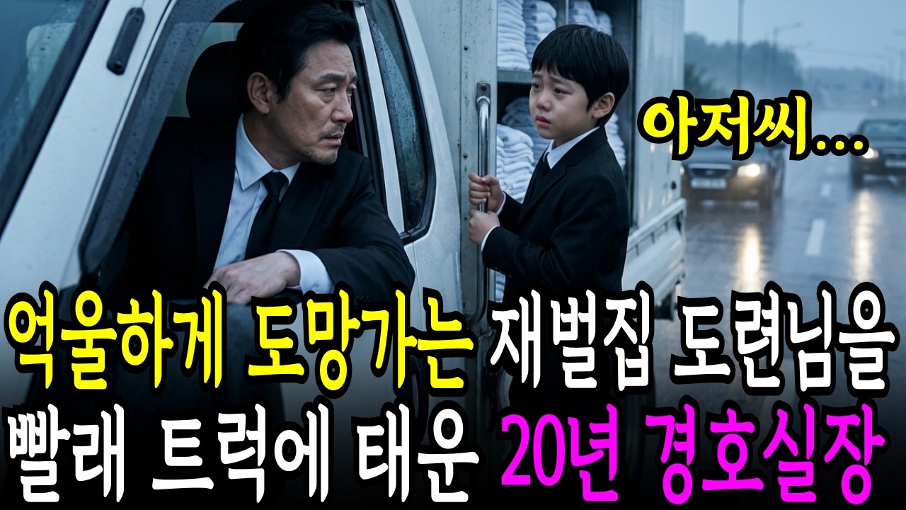 숨 죽이고 있으세요! 재벌회장 집안 도련님을 빨래 수거 트럭에 태운 20년 경호실장 ㅣ인생사연ㅣ노후사연ㅣ사연라디오ㅣ오디오북