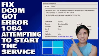 How To Fix DCOM Got Error 1084 Attempting To Start The Service in Windows 10/11