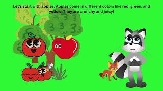 Apple and Watermellon- Kids will learn and love this video