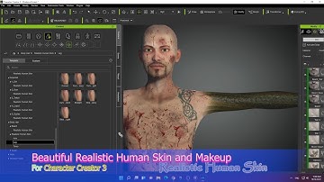 Realistic Human Skin and Makeup for Character Creator 3: The wow Character factors