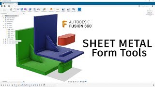 Sheet Metal Form Tool — Fusion 360 Tutorial — #LarsLive 178