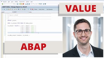 Modern ABAP - VALUE Operator - Create internal tables easily