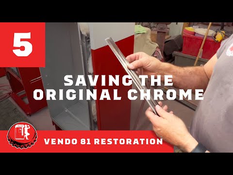 How to Fix Dented Chrome | Vendo 81 Coke Machine Restoration