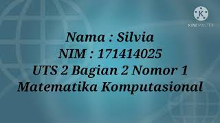 UTS 2 MatKom Nomor 1 (Penyelesaian PDB secara Numerik dengan Python)