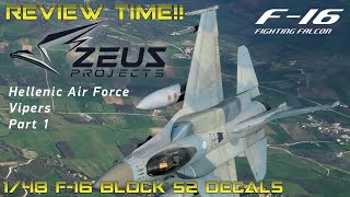 REVIEW ZEUS PROJECT Hellenic Air Force F-16C/D DECALS