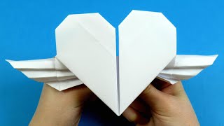 DIY paper valentine. Origami heart