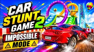 🔥 IMPOSSIBLE CAR STUNT CHALLENGE 😱 | Car Stunt Game 2 | Mega Ramp Gameplay screenshot 5