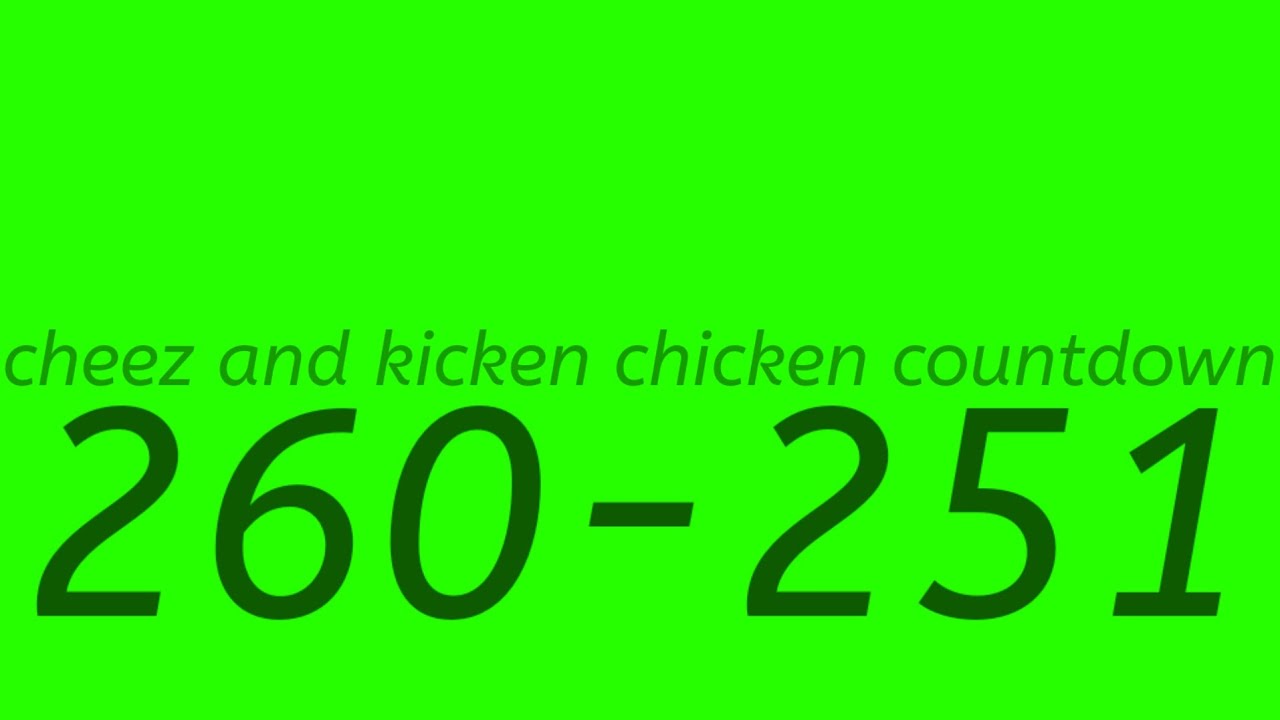 Cheez and Kicken Chicken Countdown 260 to 251 - YouTube