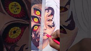 Drawing Kokushibo Realistic Side From Demon Slayer