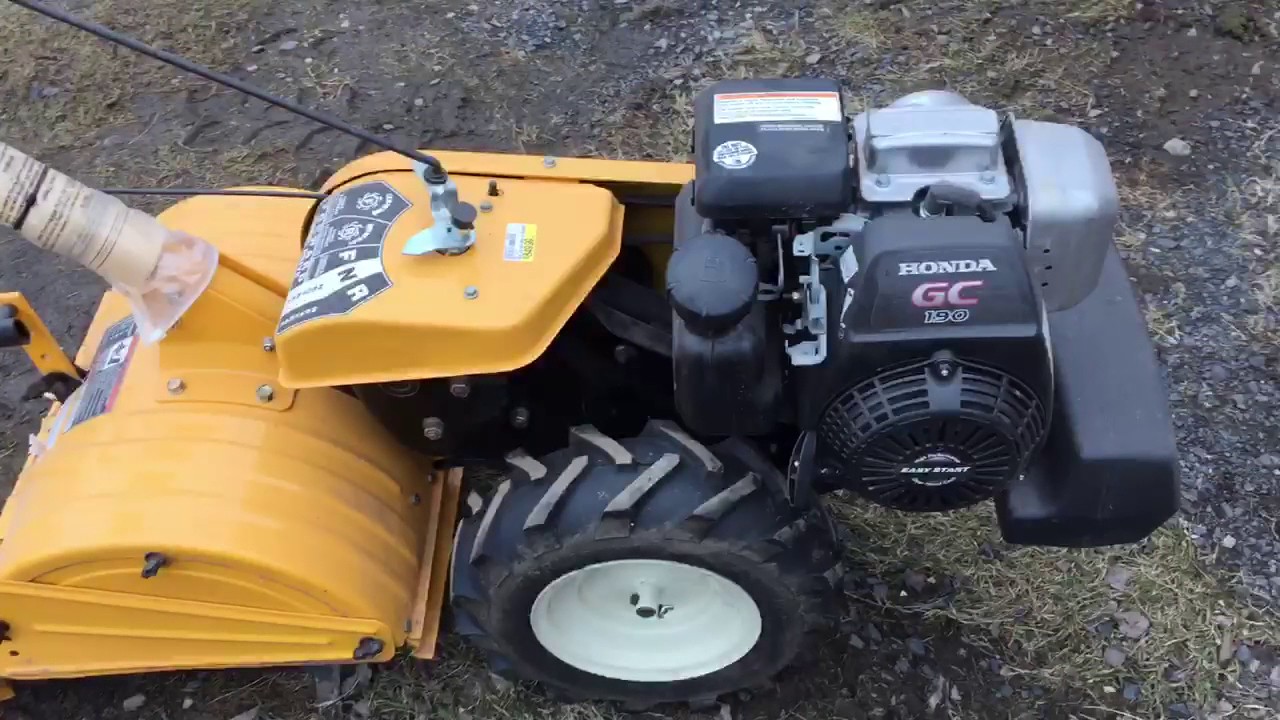 Cub Cadet Honda Rear Tine Tiller Sold - YouTube