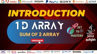 Sum of Two Array in Java || #dsachallenge | #javaprogramming  | #codingchallenge