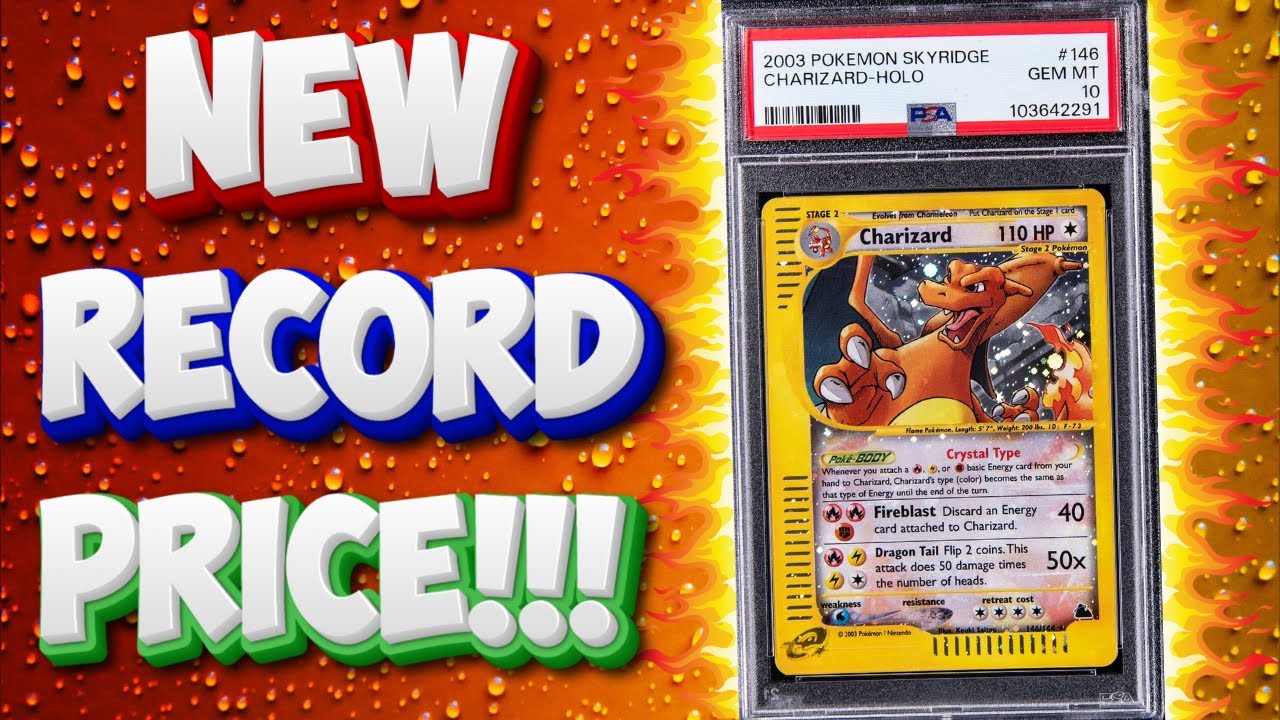 Pokemon Card Auctions Of The Week! Crystal Zard Hit A New Record Price!!!
