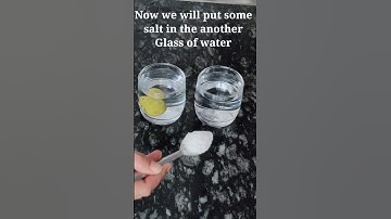 Why lemon Floats in Salt Water।। Science experiments salt water and lemon।।#Short।।#Shorts