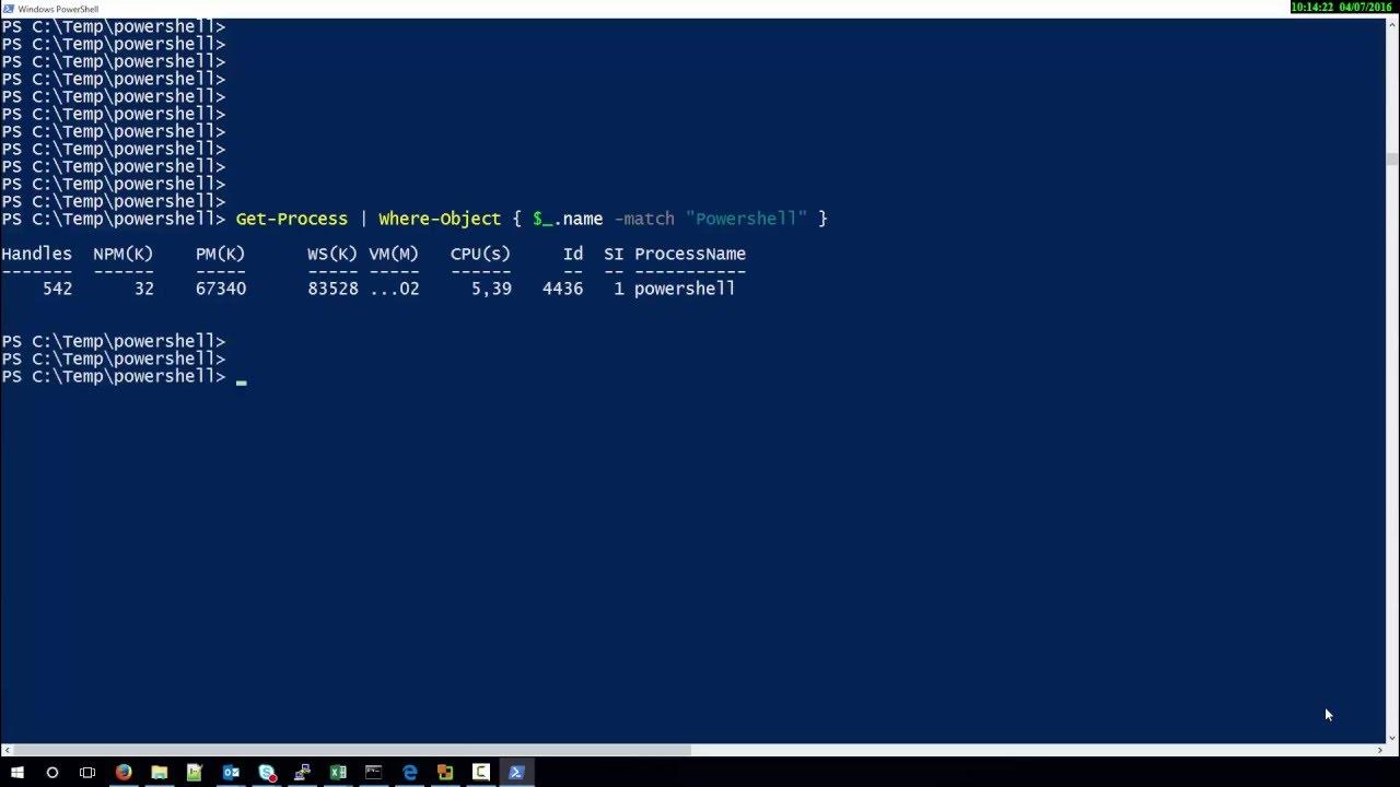 Powershell logical operator -match - YouTube