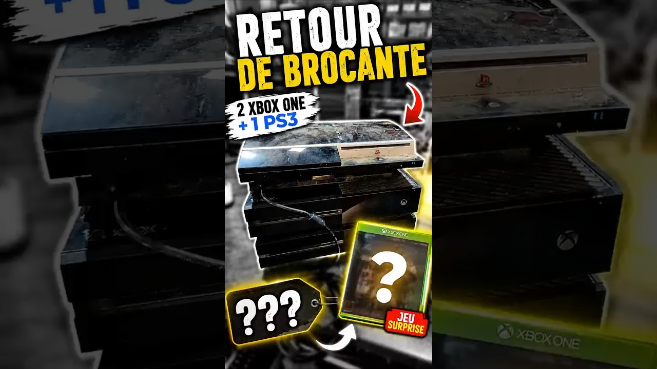 J'achète un lot de consoles "HS" en vide-grenier #Brocante #XboxOne #PS3 #Gaming #VideGrenier