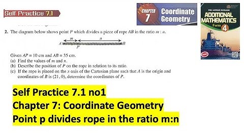 Coordinate geometry self practice 7.1 Q2 latih diri 7.1 geometri koordinat add maths tingkatan 4