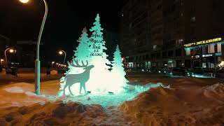 Kazan City, Russia | City Walk | From Chistopolskaya Street to the main city Christmas tree