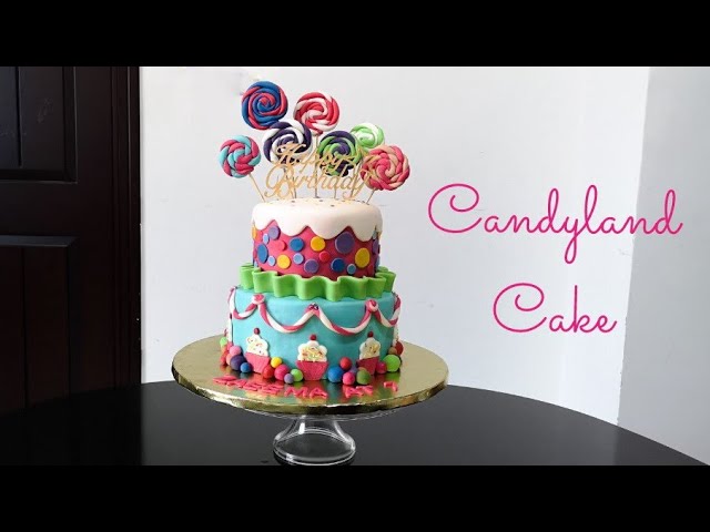 candyland sheet cake