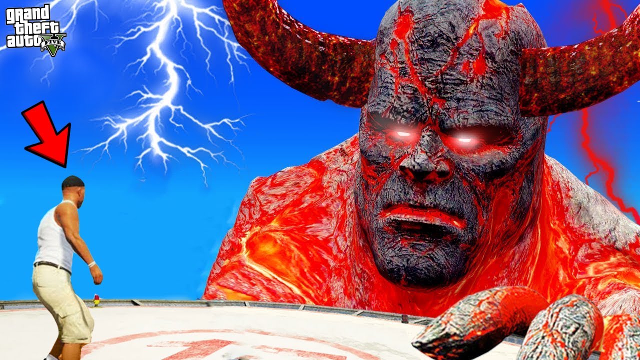 Franklin Save Los Santos From Lava God in GTA 5 !
