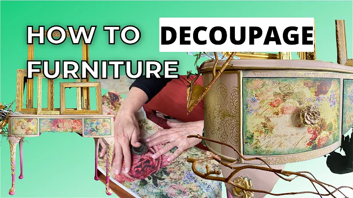 How to Decoupage on Furniture | Tracey's Fancy