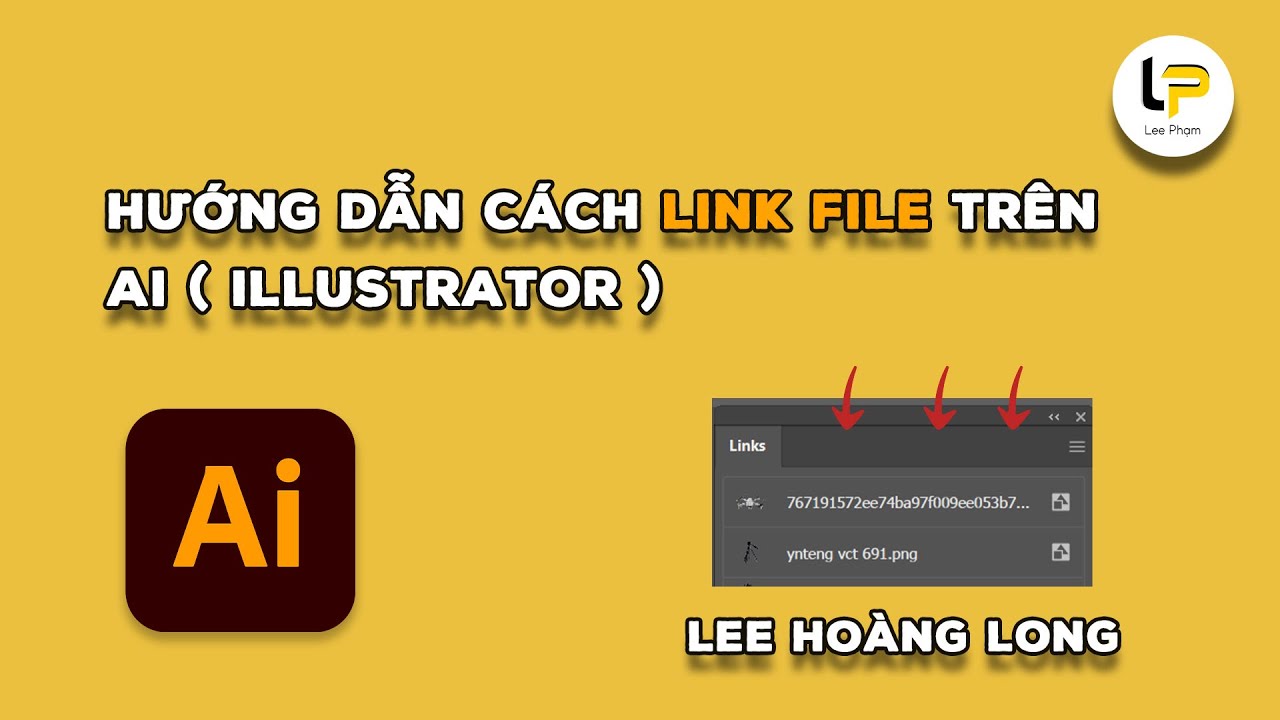 Hướng dẫn cách link file trên Illustrator - YouTube