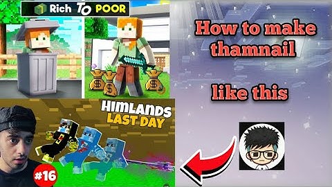 How to make Minecraft thamnail like @YesSmartyPie @ChapatiHindustaniGamer