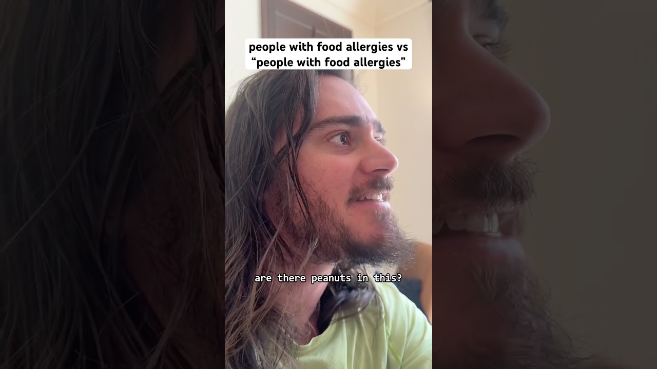people who are allergic to food vs people with food allergies #shorts #comedy #funny