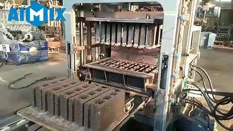 Hollow Block Making Machine For Sale - Production Test Using A Hollow Brick Mold To Produce Blocks