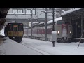 大雪の米子駅を発着する列車たち(2017/2/11)