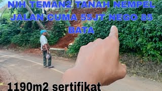 Nih teman2 tanah nempel jlan cuma 55 jt nego luas 85 bata