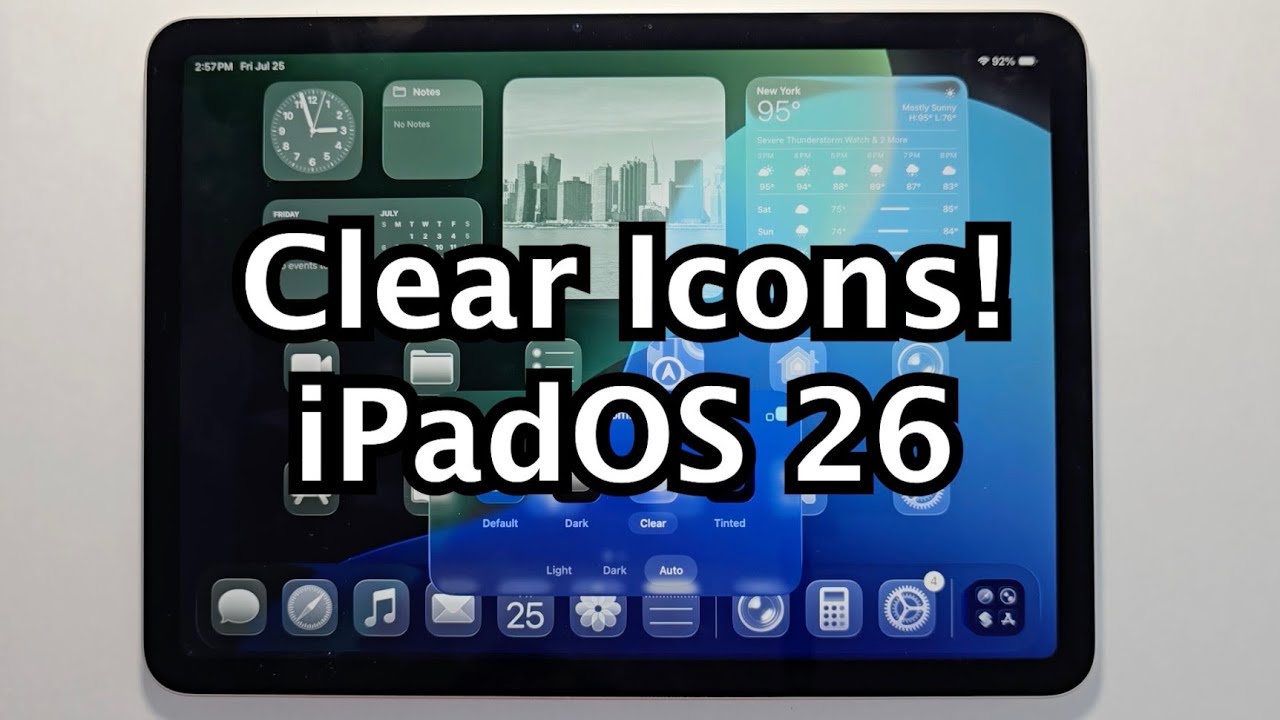 iPad: How to Make Icons Clear! (iPadOS 26)