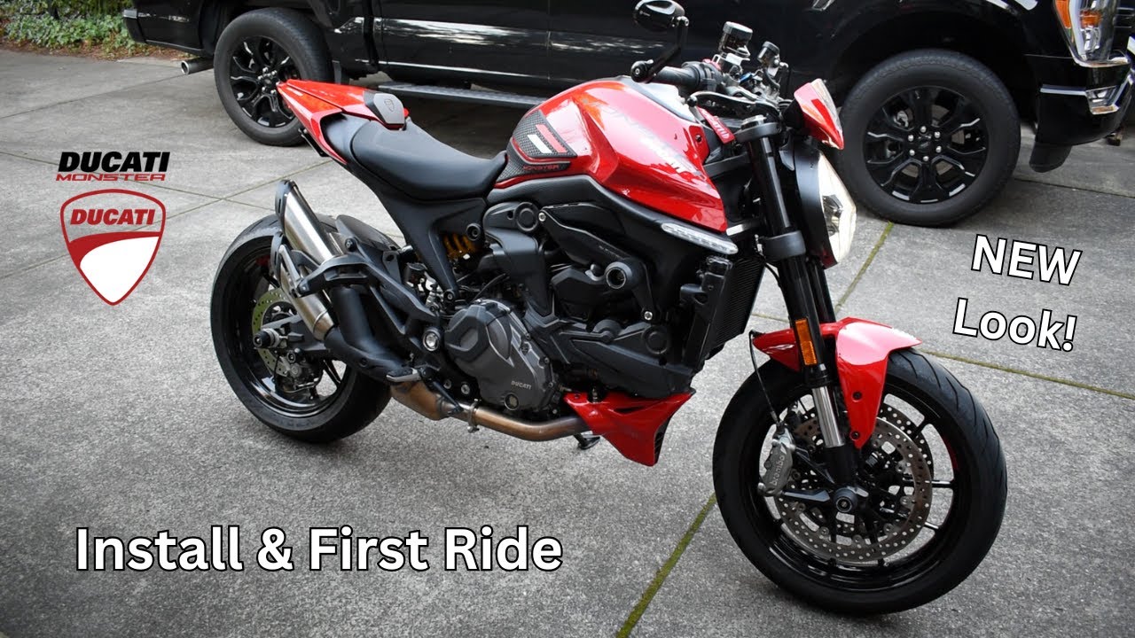 NEW Fairing for DUCATI Monster 937 Plus - Install & First Ride !